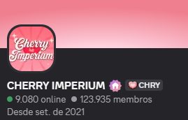 Servidor Cherry Imperium no Discord
